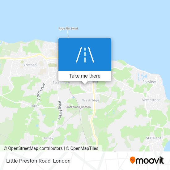 Little Preston Road map