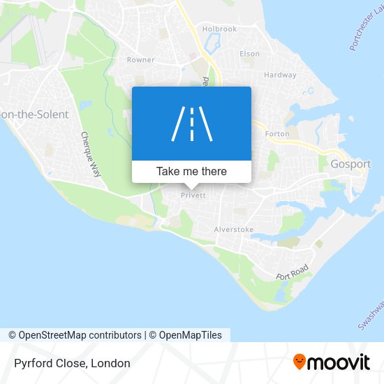 Pyrford Close map