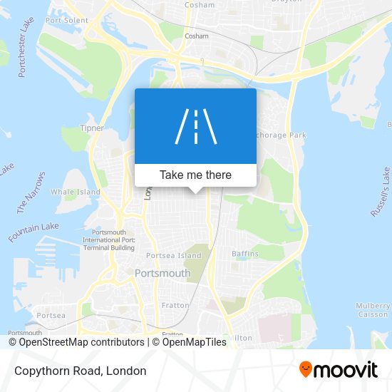 Copythorn Road map