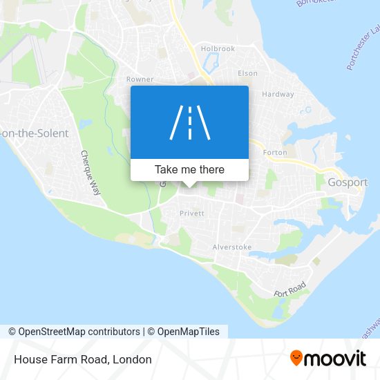 House Farm Road map