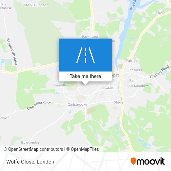 Wolfe Close map