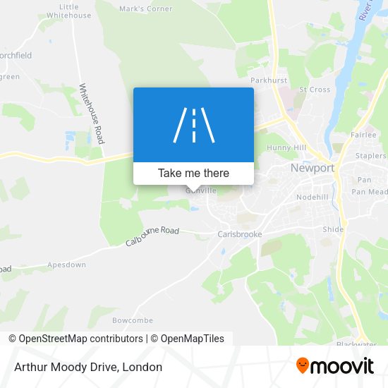 Arthur Moody Drive map