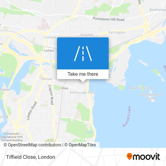 Tiffield Close map