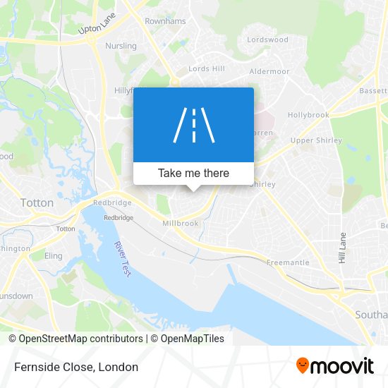 Fernside Close map
