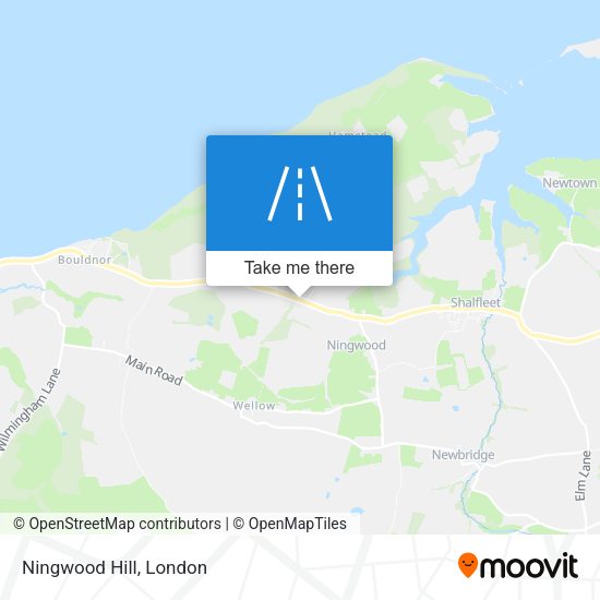Ningwood Hill map