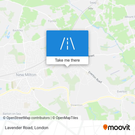 Lavender Road map