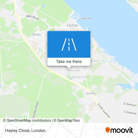 Hayley Close map