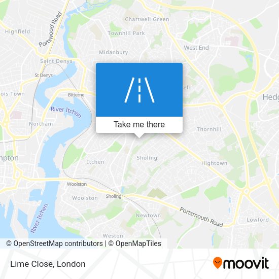 Lime Close map