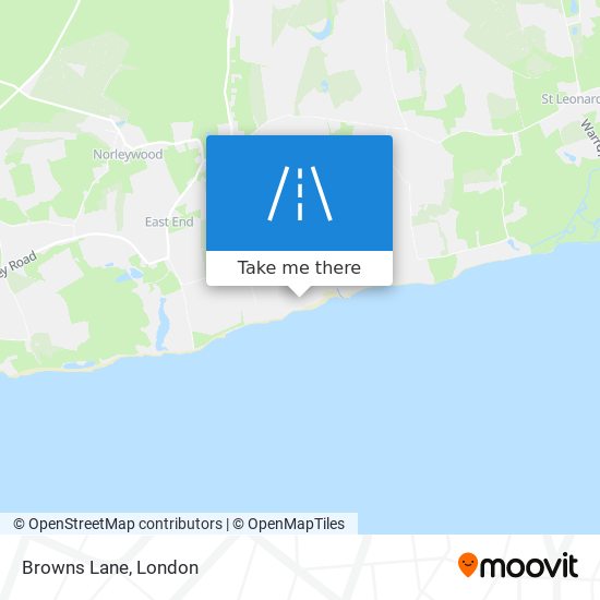 Browns Lane map