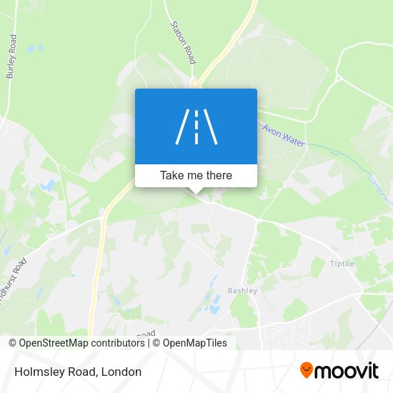 Holmsley Road map
