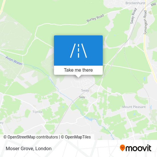 Moser Grove map