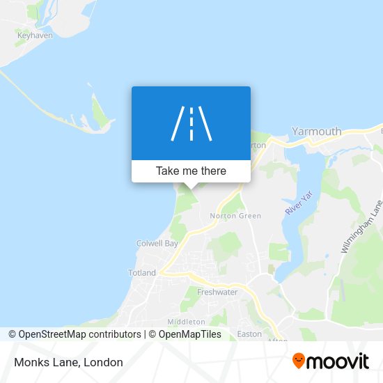 Monks Lane map