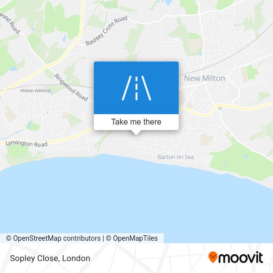 Sopley Close map