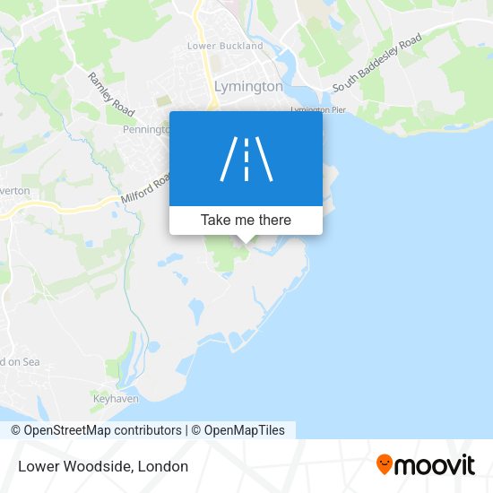 Lower Woodside map