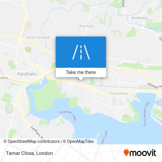 Tamar Close map