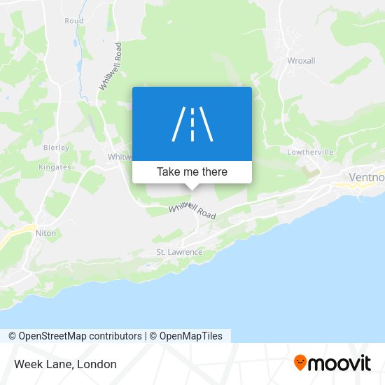 Week Lane map