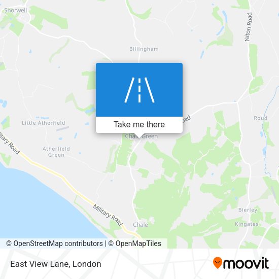 East View Lane map