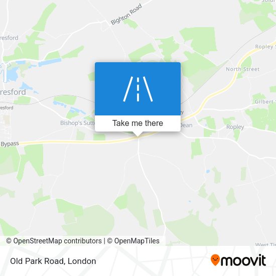 Old Park Road map