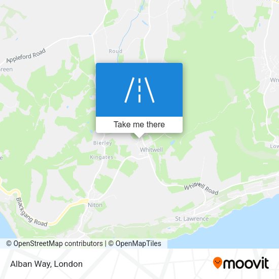 Alban Way map