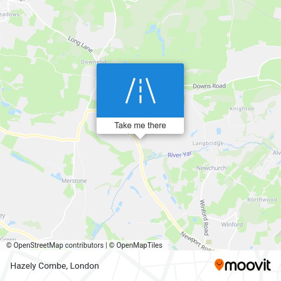Hazely Combe map