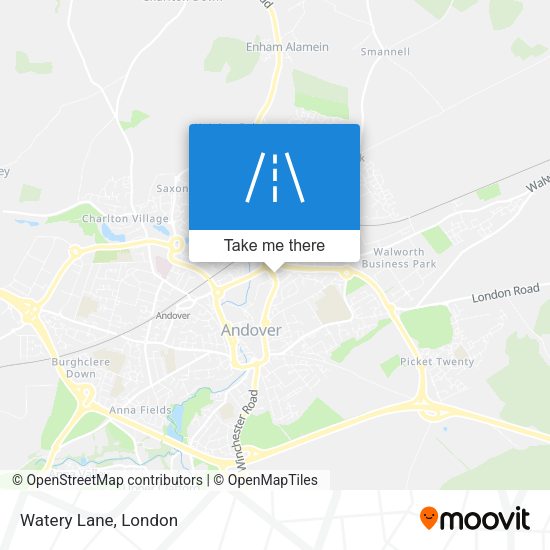Watery Lane map