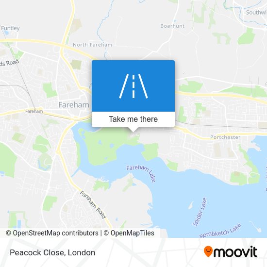 Peacock Close map