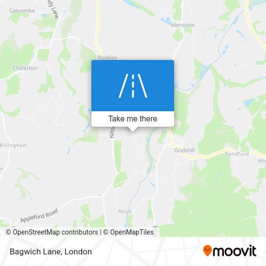 Bagwich Lane map