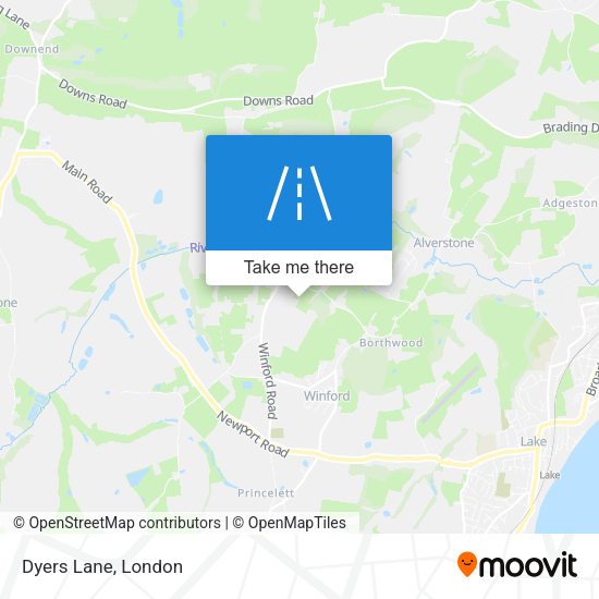 Dyers Lane map