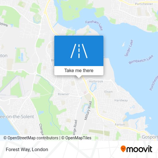 Forest Way map