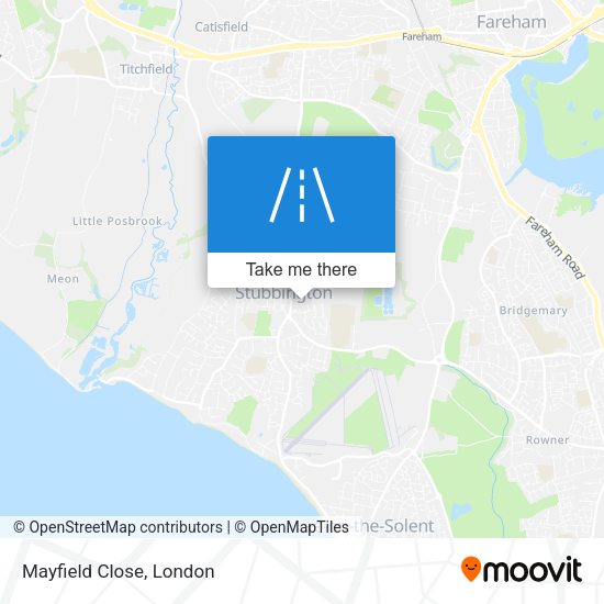 Mayfield Close map
