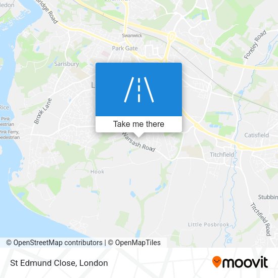 St Edmund Close map