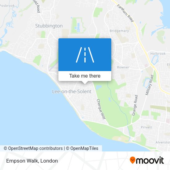 Empson Walk map