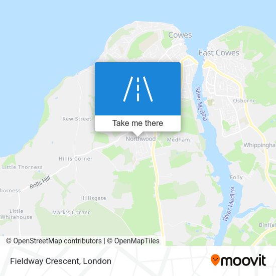 Fieldway Crescent map