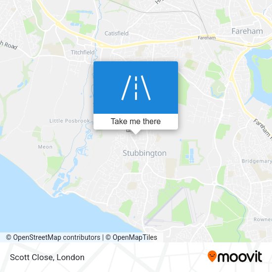 Scott Close map