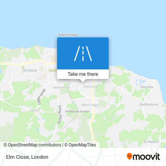 Elm Close map