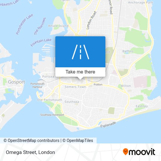 Omega Street map