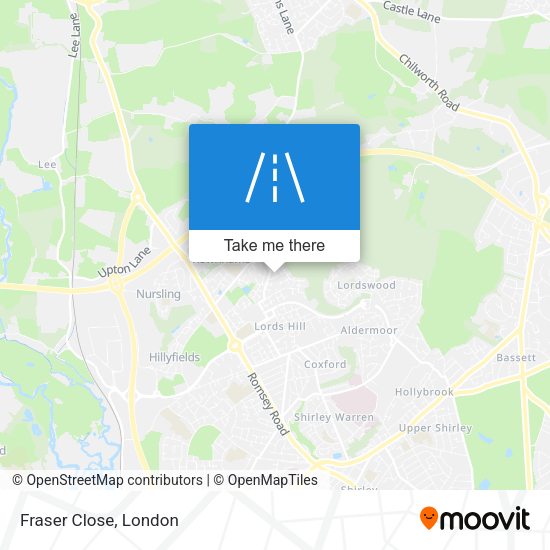Fraser Close map