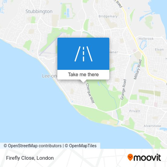 Firefly Close map