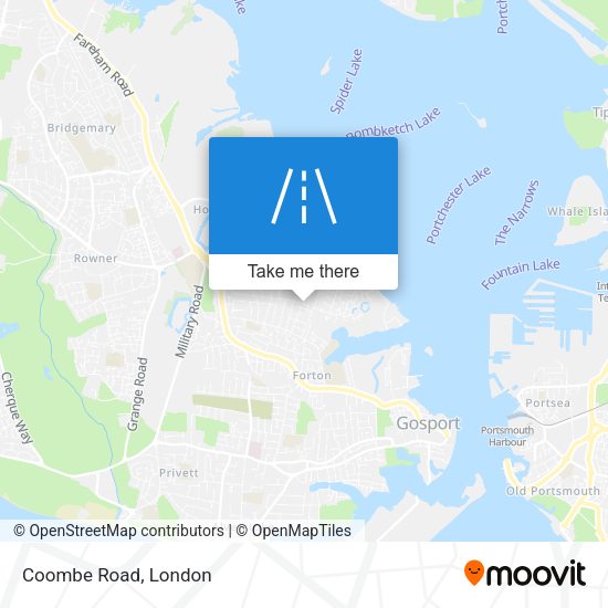 Coombe Road map