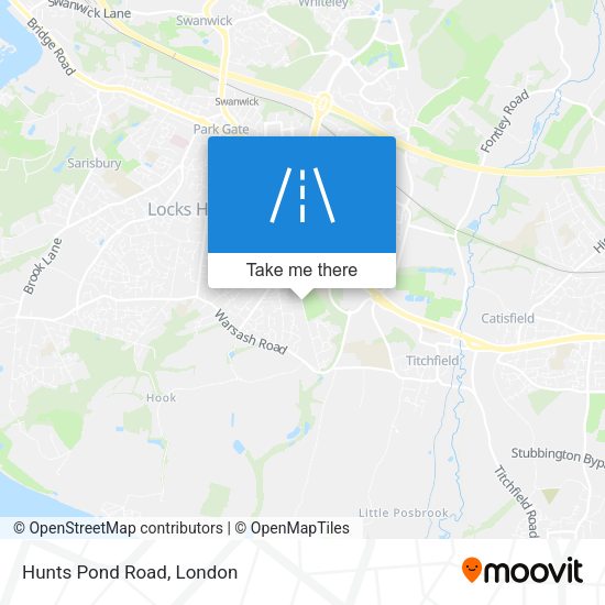 Hunts Pond Road map