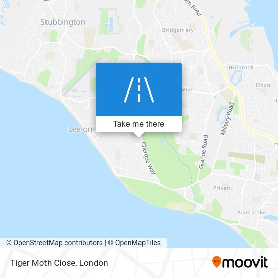 Tiger Moth Close map