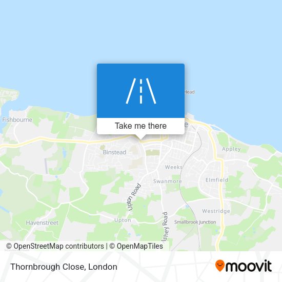 Thornbrough Close map