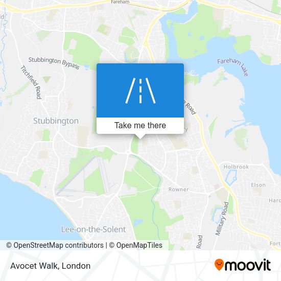 Avocet Walk map