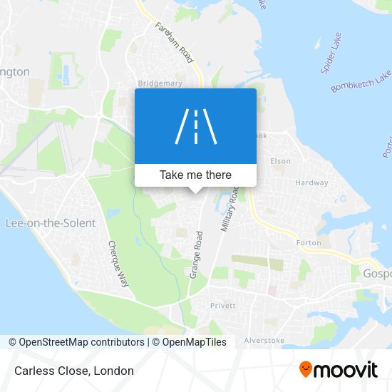 Carless Close map