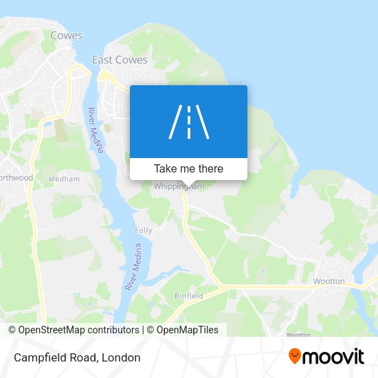 Campfield Road map