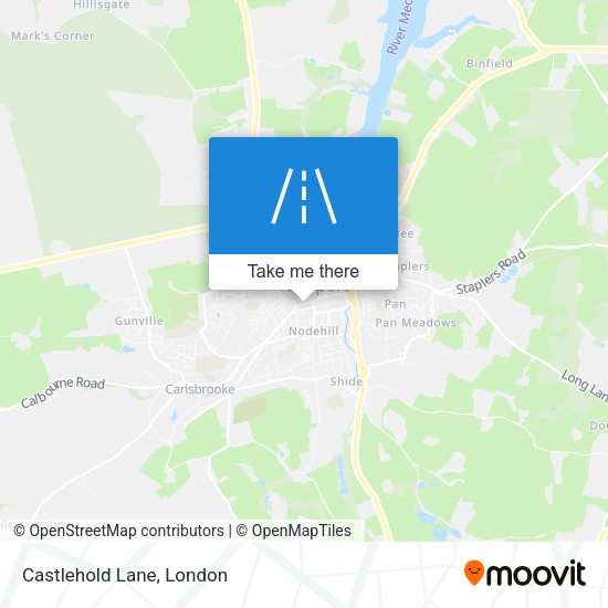Castlehold Lane map