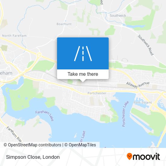 Simpson Close map