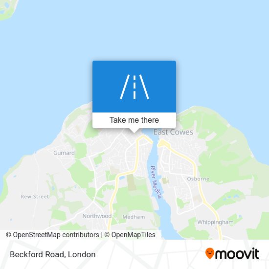 Beckford Road map