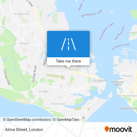 Alma Street map