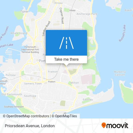 Priorsdean Avenue map